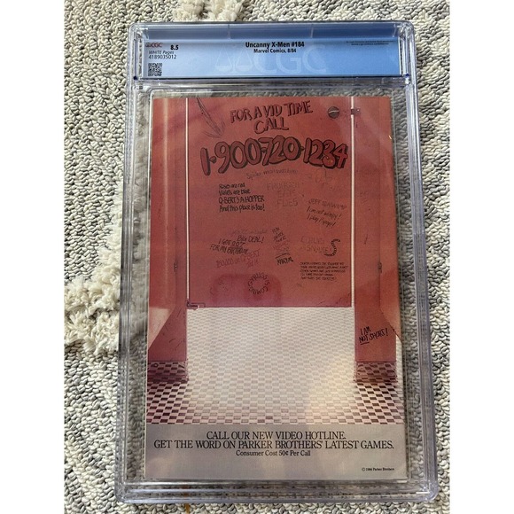 Uncanny X-Men #184 (1984) CGC 8.5 White Pages 1st Forge Appearance, Selene App. - Picture 3 of 4